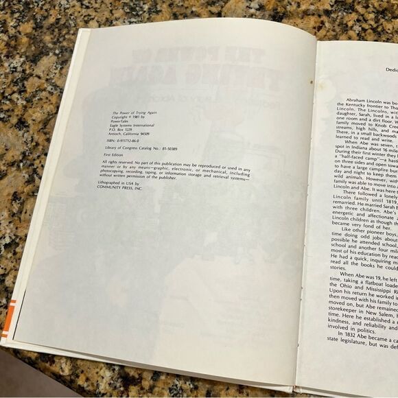 The Power of Trying Again: The Story of Abraham Lincoln by DM Rasmussen Tales - Picture 6 of 13